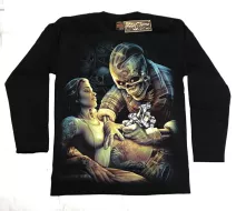 Rock Chang longsleeve LS HD №55  лонгслив,девушка,скелет