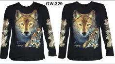 Rock  Eagle longsleeve LS GW 329 (Лонгслив, волк,животные)