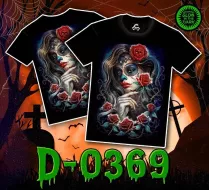 D - 0369 (T-shirts, Caballo) разное,девушка,роза