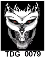 TDG 0079 HOT ROCK t-shirt (черепа)