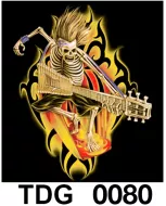 TDG 0080 HOT ROCK t-shirt (черепа)