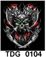 TDG 0104 HOT ROCK t-shirt (черепа)