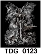 TDG 0123 HOT ROCK t-shirt (черепа)