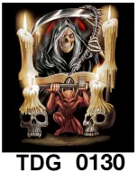 TDG 0130 HOT ROCK t-shirt (черепа)