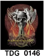 TDG 0146 HOT ROCK t-shirt (черепа)