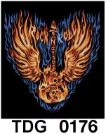 TDG 0176 HOT ROCK t-shirt (черепа)