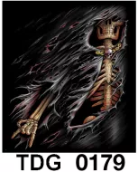TDG 0179 HOT ROCK t-shirt (черепа)