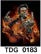 TDG 0183 HOT ROCK t-shirt (черепа)