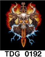 TDG 0192 HOT ROCK t-shirt (черепа)