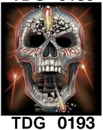 TDG 0193 HOT ROCK t-shirt (черепа)