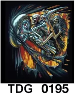 TDG 0195 HOT ROCK t-shirt (черепа)