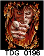 TDG 0196 HOT ROCK t-shirt (черепа)