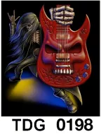 TDG 0198 HOT ROCK t-shirt (черепа)