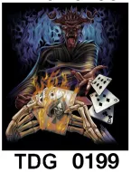 TDG 0199 HOT ROCK t-shirt (черепа)