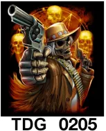 TDG 0205 HOT ROCK t-shirt (черепа)