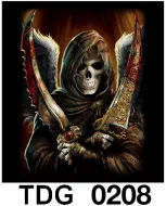 TDG 0208 HOT ROCK t-shirt (черепа)