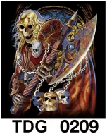 TDG 0209 HOT ROCK t-shirt (черепа)