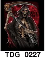 TDG 0227 HOT ROCK t-shirt (черепа)
