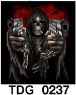 TDG 0237 HOT ROCK t-shirt (черепа)