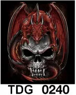 TDG 0240 HOT ROCK t-shirt (черепа)