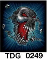 TDG 0249 HOT ROCK t-shirt (черепа)