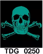 TDG 0250 HOT ROCK t-shirt (черепа)