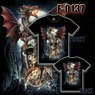 F -0137 (T-shirts,Fantacy, Caballo,дракон)