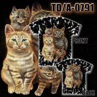 TD. A - 0791 CABALLO T-Shirts, Animal, Коты