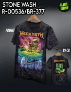 STONE WASH R - 00536 - BR - 377 MEGADETH (T-shirts,ROCK&TEES, Caballo)