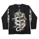 Rock Chang longsleeve LS  3D №149 лонгслив,дракон,меч