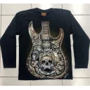 Rock Chang longsleeve LS HD №99 лонгслив,гитара,череп,арт