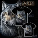 A - 0774 (T-shirts,Animals, Caballo,волк)