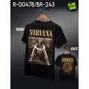 NIRVANA, R- 00478 -BR - 243  (t-shirt) ROCK&TEES