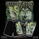 A - 0839 Caballo (shorts) (шорты,волк,животные)