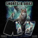 A - 0843 Caballo (shorts) (шорты,волк,животные)
