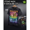 STONE WASH R - 00536 - BR - 377 MEGADETH (T-shirts,ROCK&TEES, Caballo)
